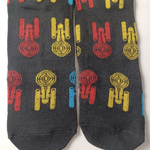 Star Trek Crew Socks NEW Size Mens 6-12 Novelty -1 Pair -Quirky -Logo -Trekkie - Picture 4 of 9